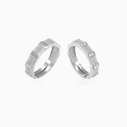 Silver Fair Love Couple Rings