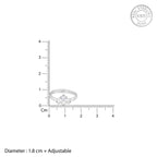 Chahat's Silver Crowning Heart Ring