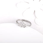 Chahat's Silver Crowning Heart Ring
