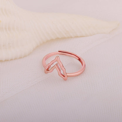 Rose Gold Mountain of Love Ring