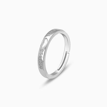 Silver Endless Love Ring