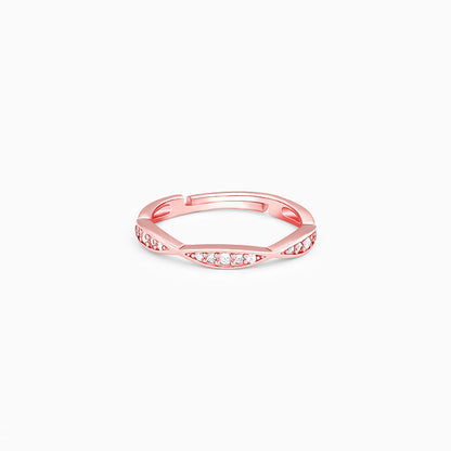 Rose Gold Twisty Turns Ring