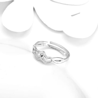 Silver Locked-in-Love Ring