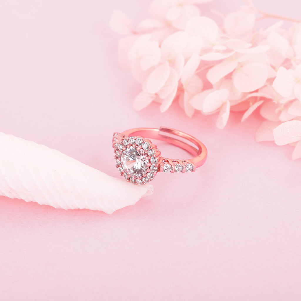 Anushka Sharma Rose Gold Shimmer Ring