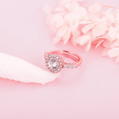 Rose Gold Grace Of Simplicity Stackable Rings