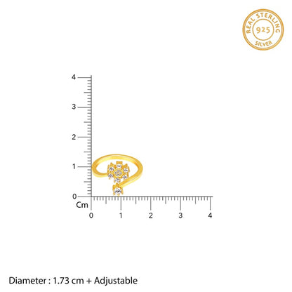 Anushka Sharma Golden Blooming Flower Ring