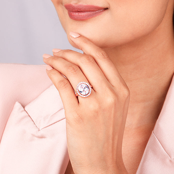 Anushka Sharma Rose Gold Solitaire Ring