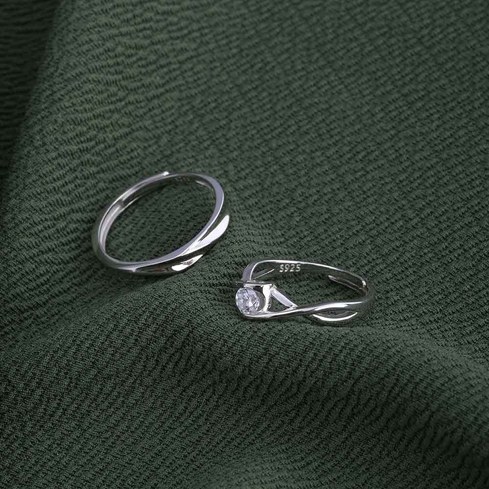 Beyond Infinity Couple Rings- 925 Silver