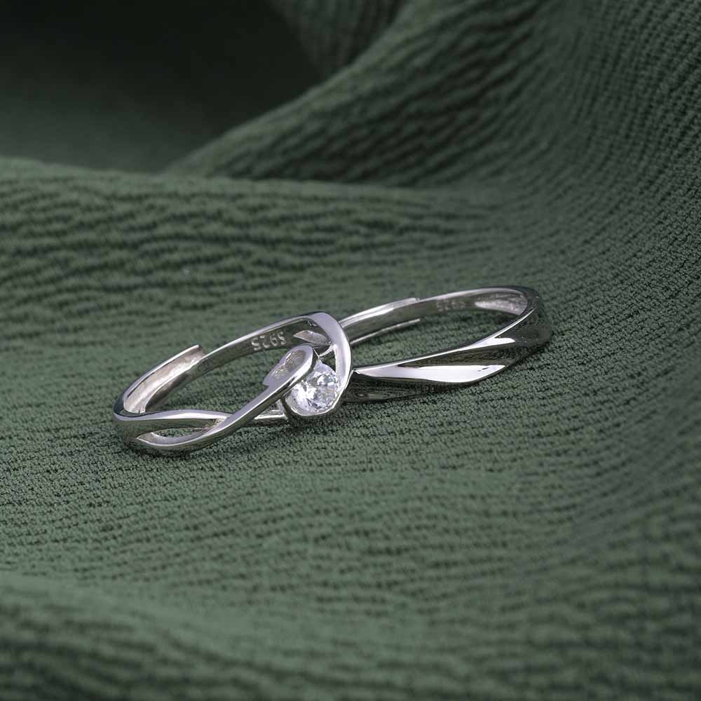 Beyond Infinity Couple Rings- 925 Silver