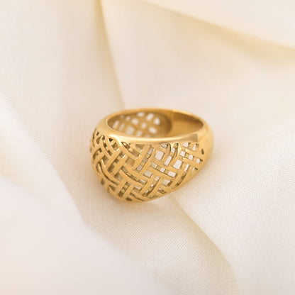 Bamboo Wave Ring