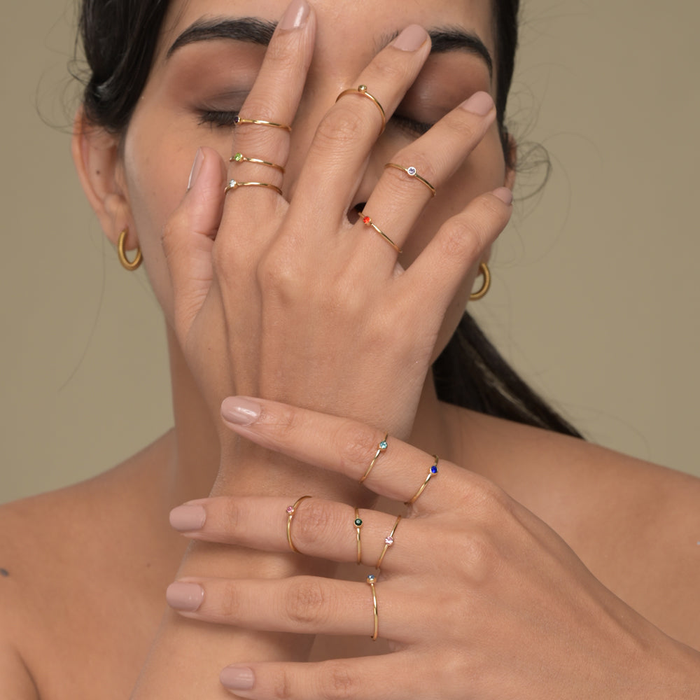 Cute Birthstone Ring