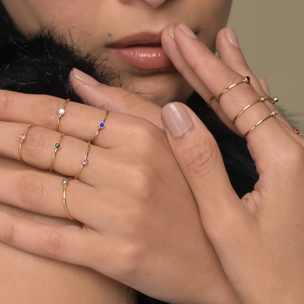 Cute Birthstone Ring