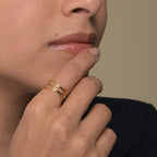 Twist Cross Cage Ring