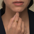 Twist Cross Cage Ring