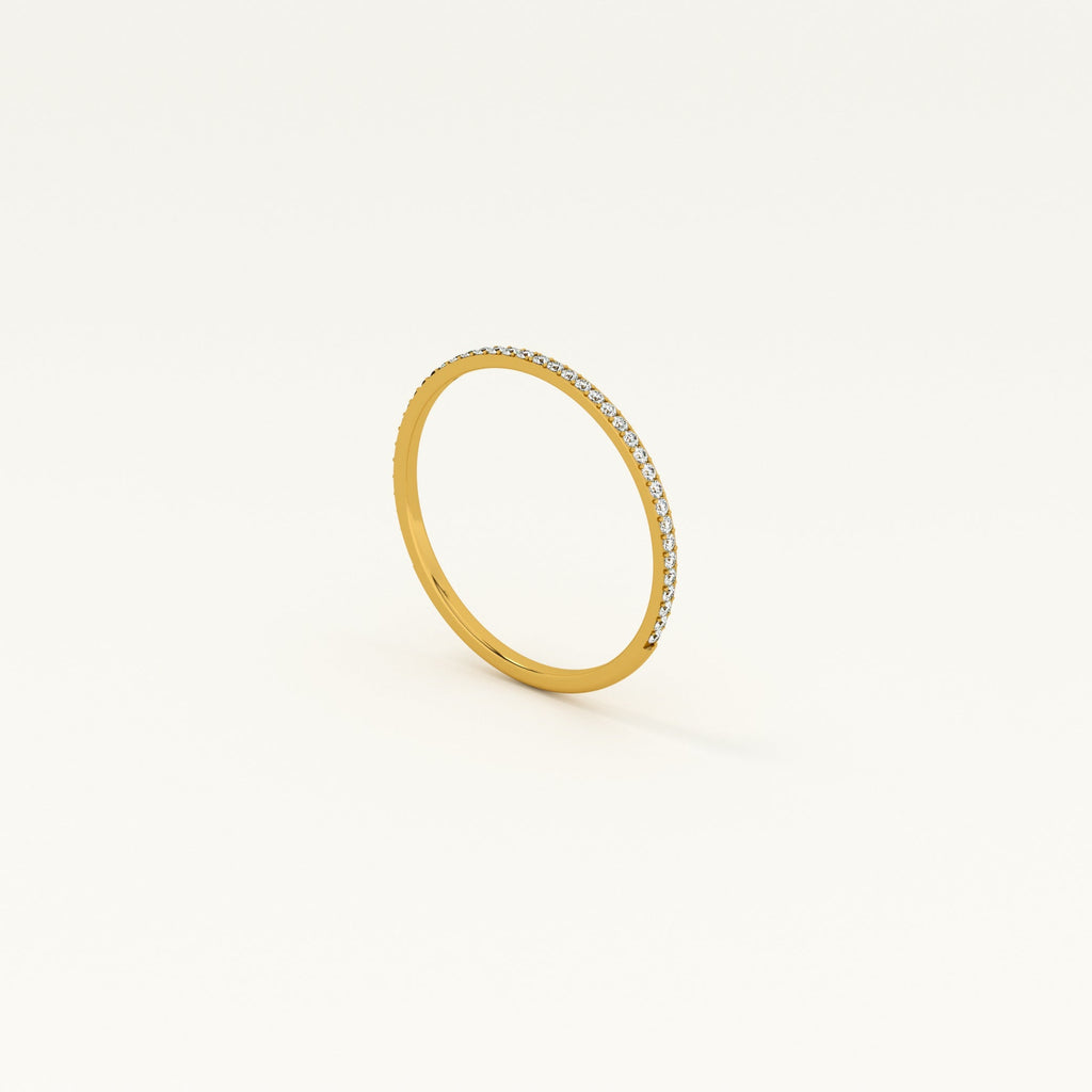 Delicate Stone Studded Band Ring