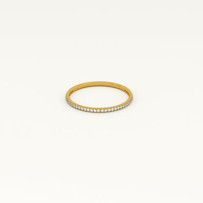 Delicate Stone Studded Band Ring