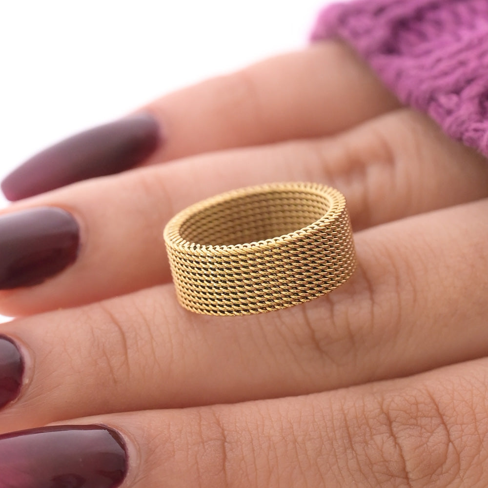 Gilded Chain Ring