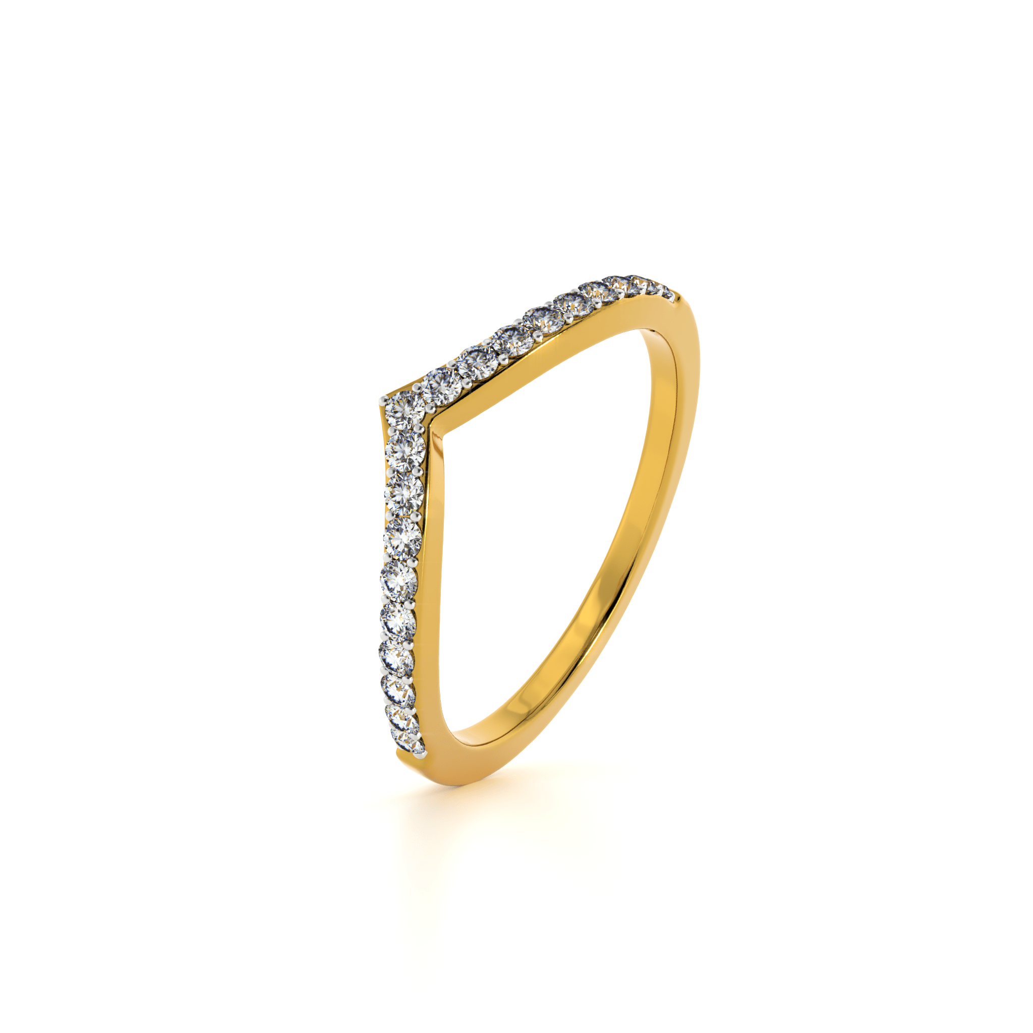 Crown Arc 9KT Gold Lab Grown Diamond Ring