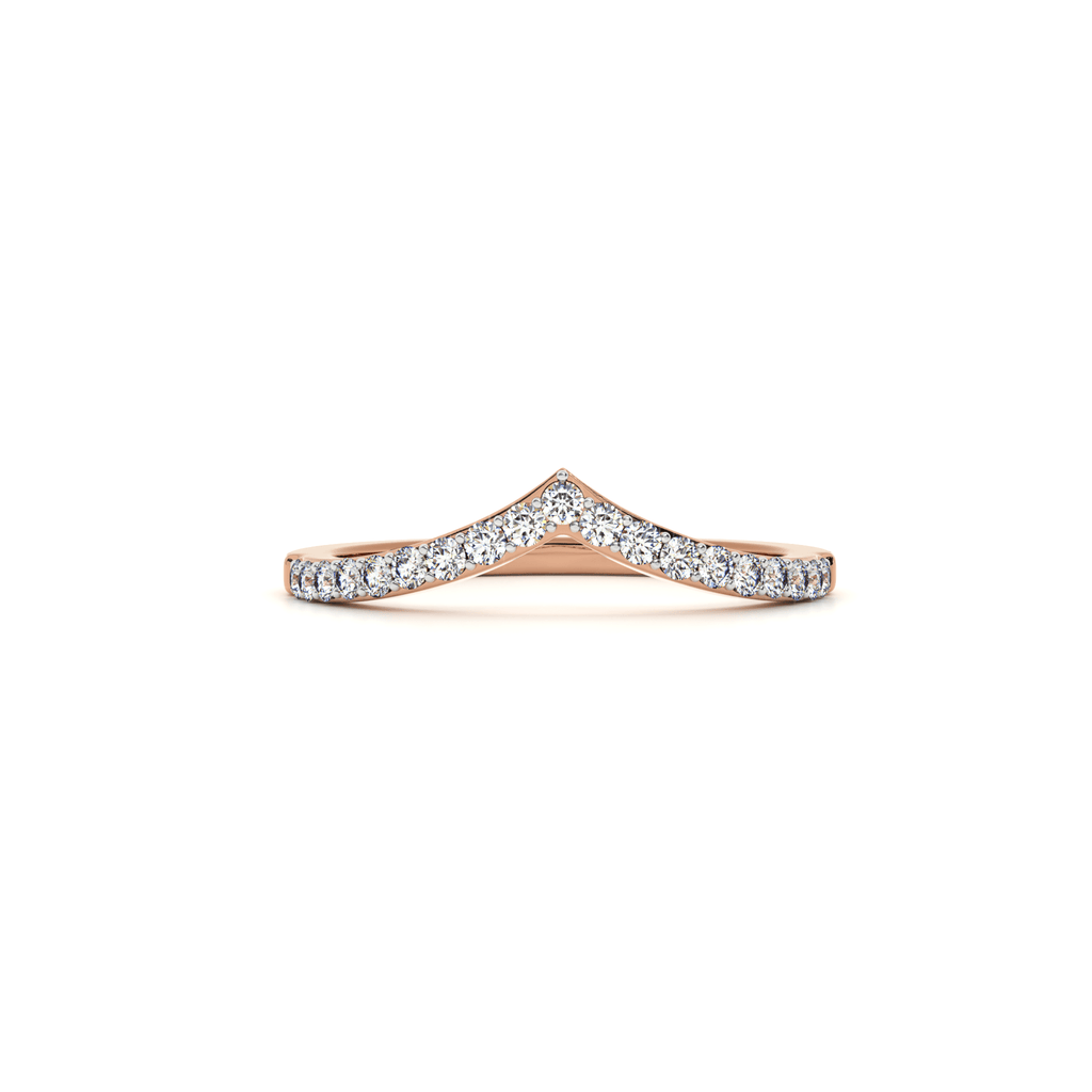 Crown Arc 9KT Gold Lab Grown Diamond Ring