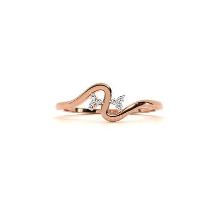 Veloura 9KT Gold Lab Grown Diamond Ring