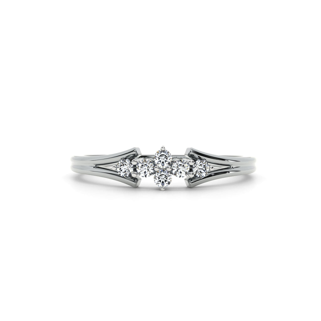 Trio Sparkle 9KT Gold Lab Grown Diamond Ring