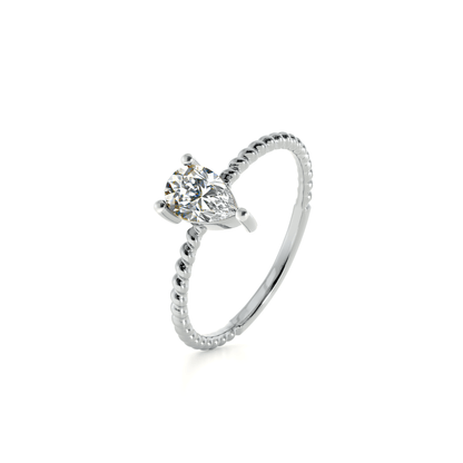 Twist Ray 9KT Gold Lab Grown Diamond Ring
