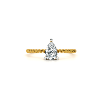 Twist Ray 9KT Gold Lab Grown Diamond Ring