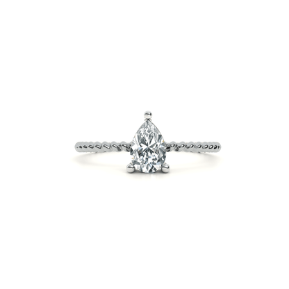 Twist Ray 9KT Gold Lab Grown Diamond Ring