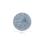 Radial Blue Web Placemat Set Of 6