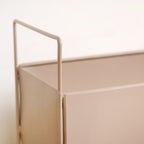 Raised Trough Planter With Handle Beige