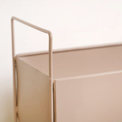 Raised Trough Planter With Handle Beige