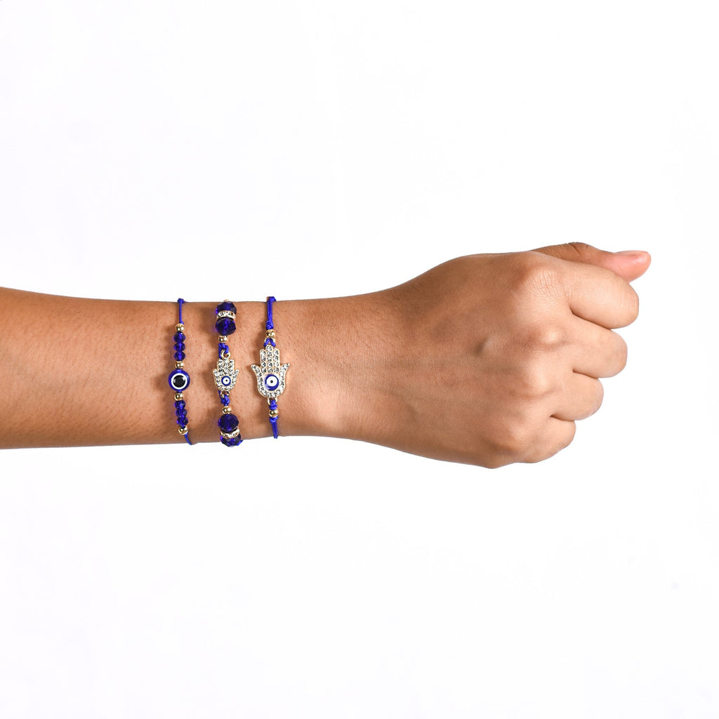 Protective Evil Eye Trio Bracelet Set Of 3