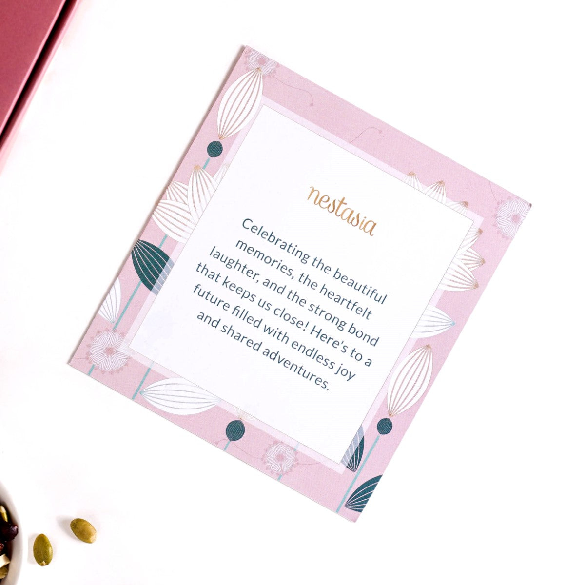 Pearly Peach Rakhi Lumba Hamper Set Of 4 With Gift Box