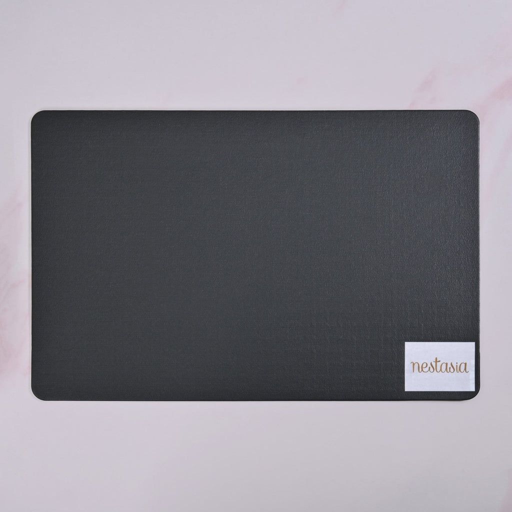 Raven Black Weave Placemat Set Of 6