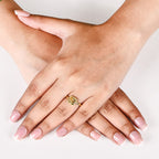 Raw Charm Hammered Gold Ring