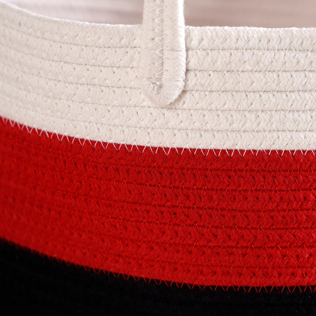 Red Storage Basket With Handles 20cm