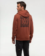 Woodblock Ten Zip Hoodie