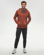 Woodblock Ten Zip Hoodie