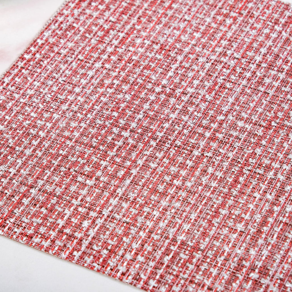 Red White Placemat Set Of 6