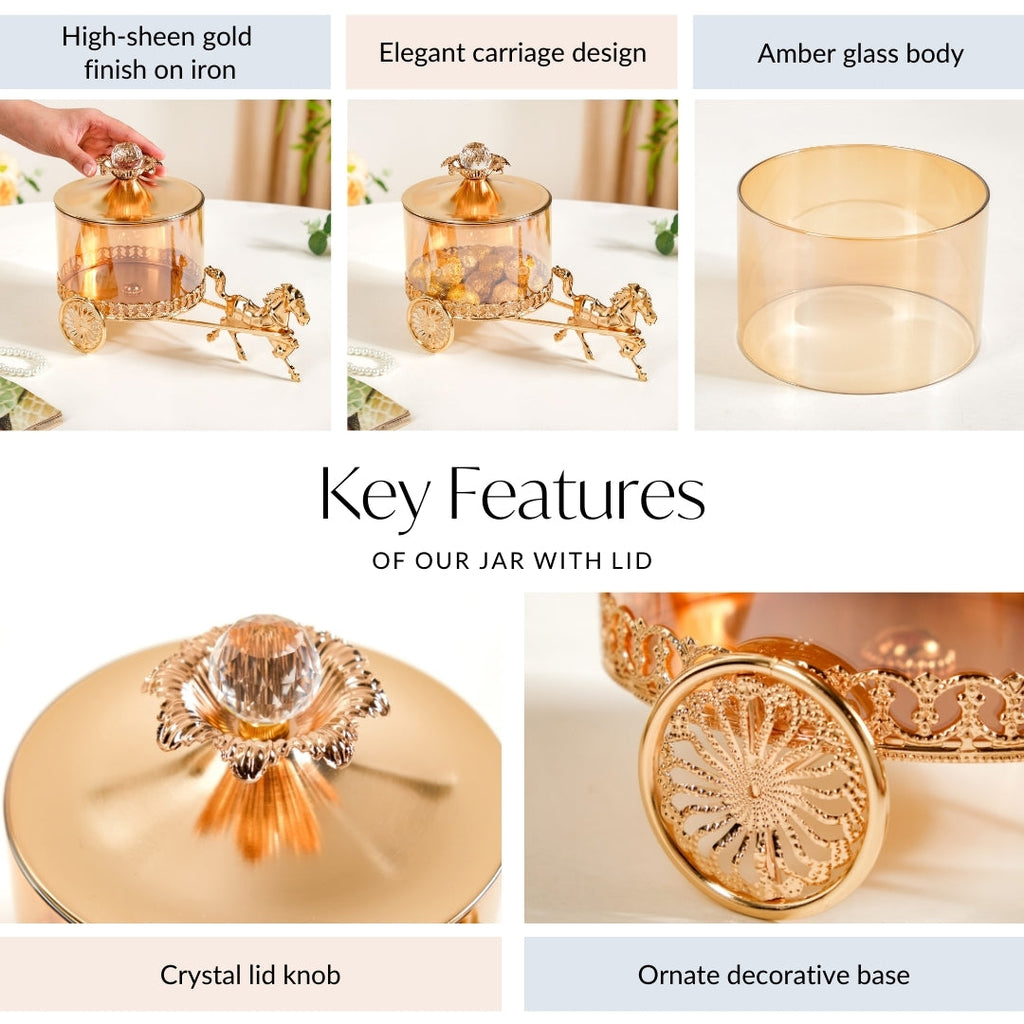 Royalcore Carriage Candy Jar