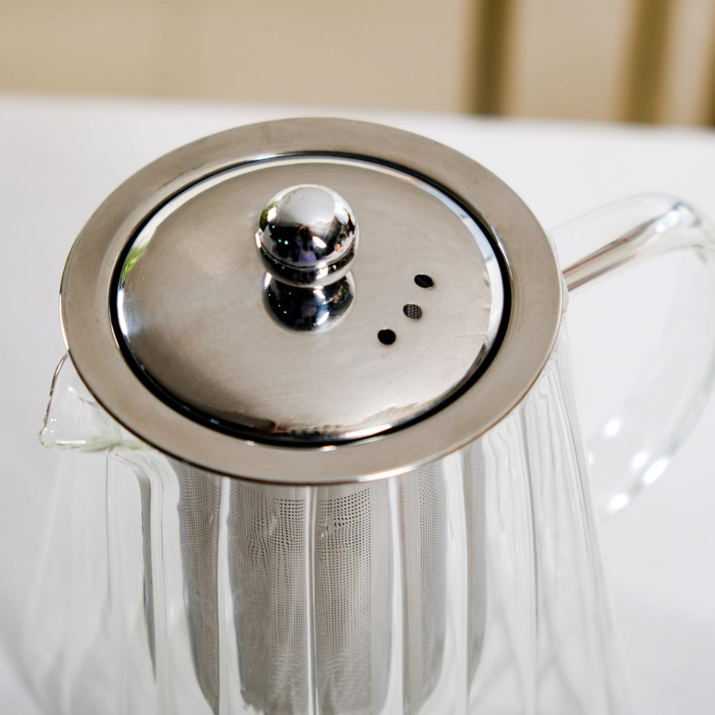 Chic Flame Safe Glass Teapot With Strainer 900ml