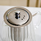 Chic Flame Safe Glass Teapot With Strainer 900ml