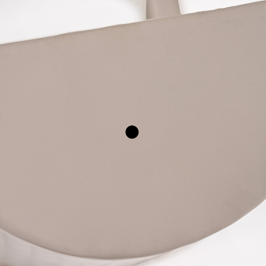 Ribbed Hanging Planter Set Of 2 Taupe