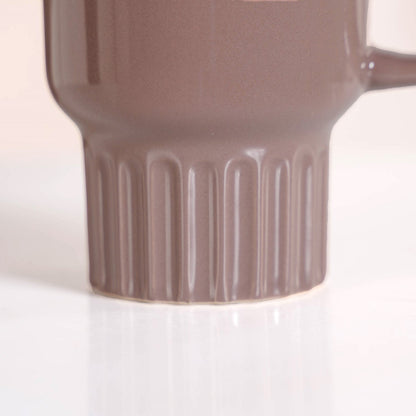 Ribelle Ceramic Stackable Mug Set Of 4 Taupe 270ml