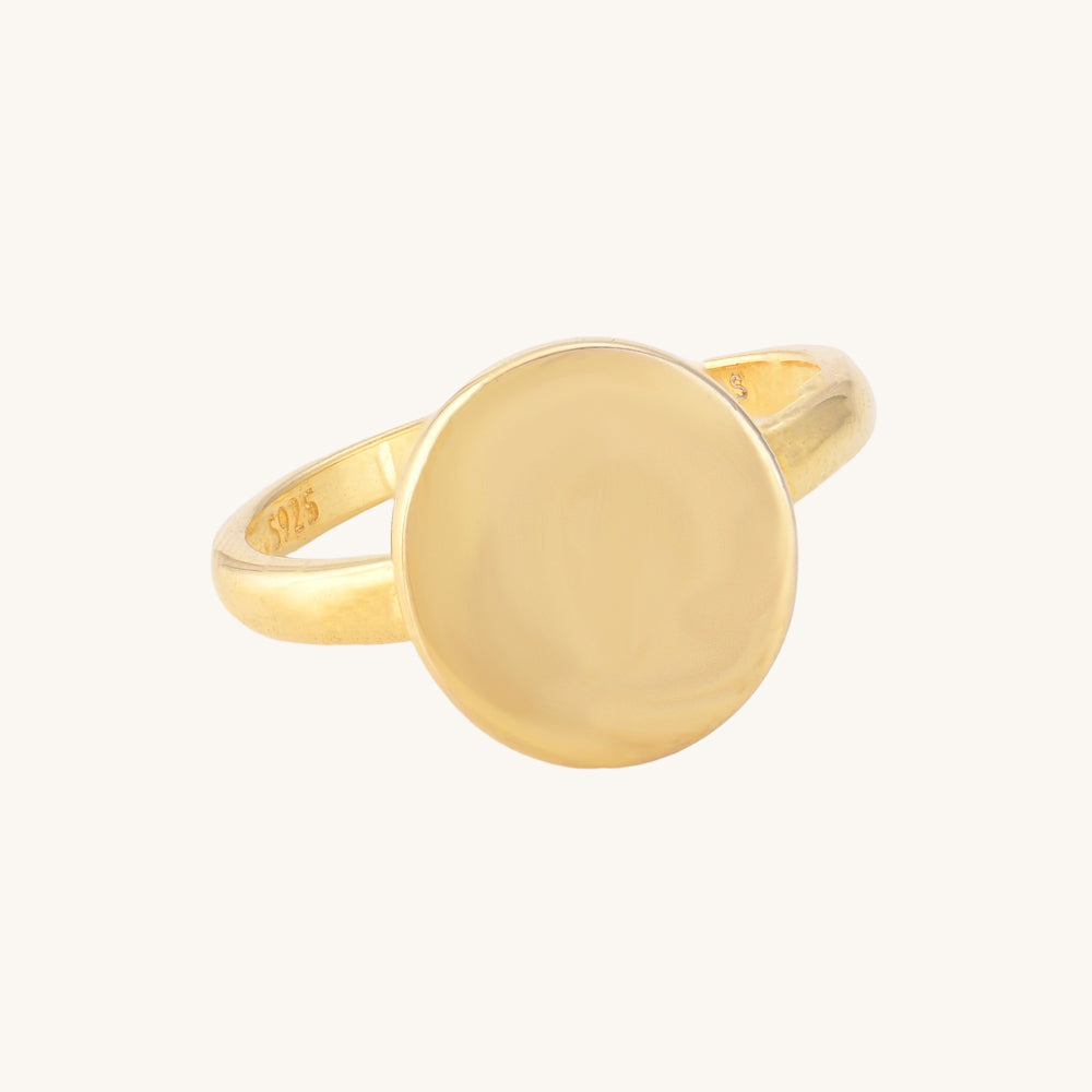 Round Signet Ring