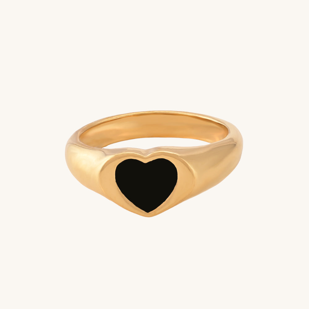 Black Heart Ring