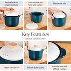 Cera Ceramic Soup Cooking Pot With White Lid 6000ml