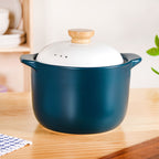 Cera Ceramic Soup Cooking Pot With White Lid 6000ml