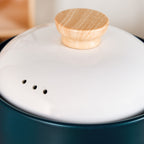 Cera Ceramic Soup Cooking Pot With White Lid 6000ml