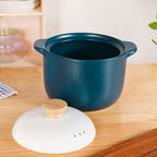 Cera Ceramic Soup Cooking Pot With White Lid 6000ml